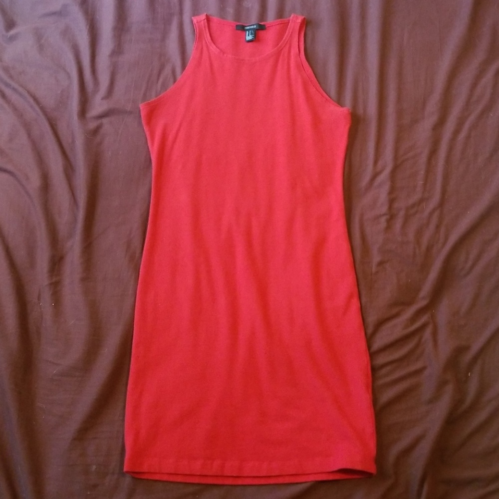 Forever 21 - red stretch short dress.